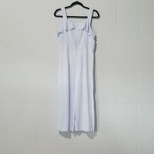Paper Crane blue striped sleeveless jumpsuit